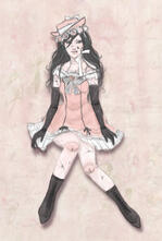 Fem Tokinada in Ciel's dress