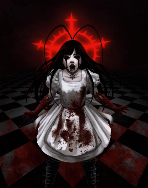 Giselle as Alice Liddell in hysteria